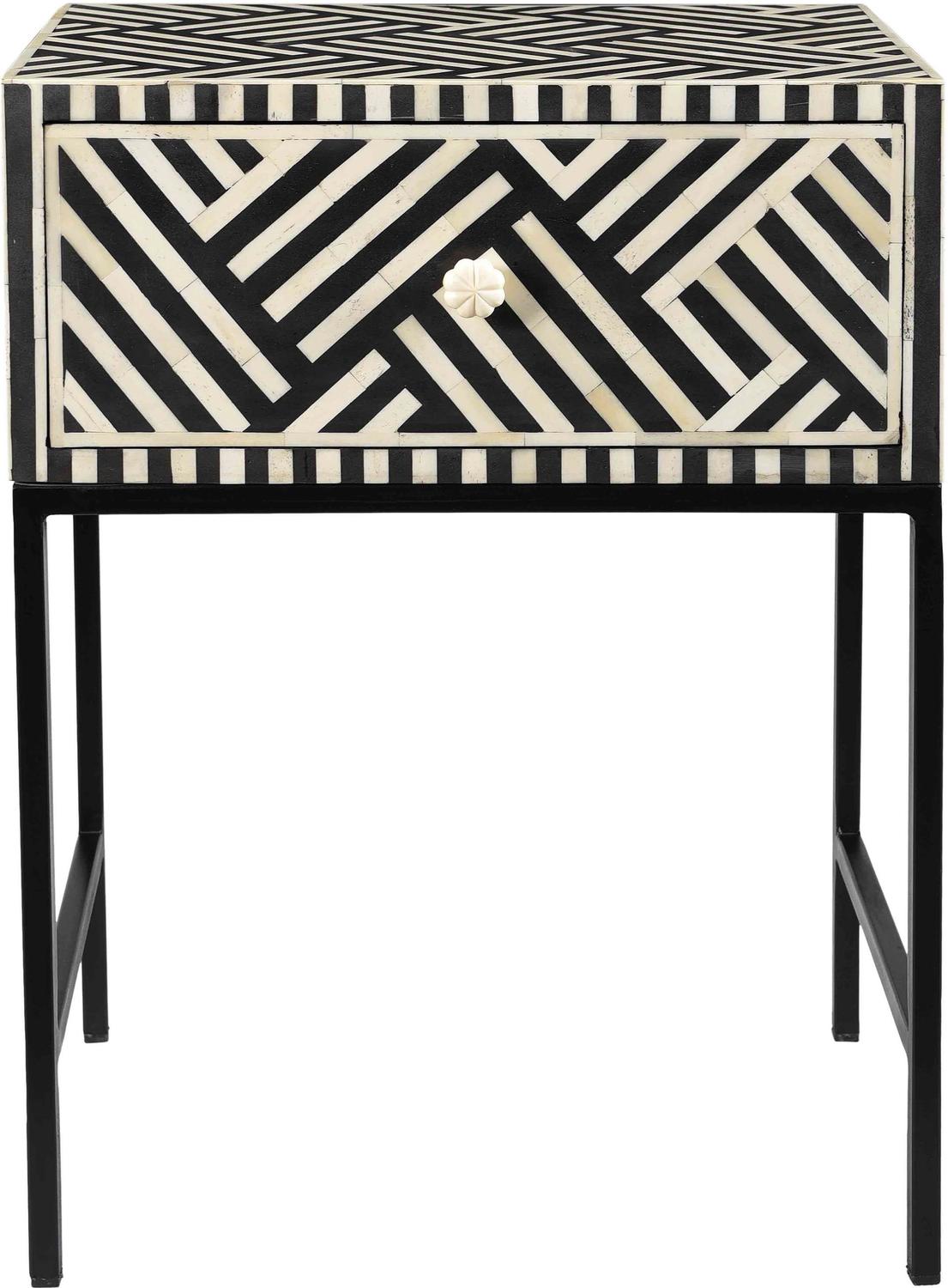 c tables Tov Furniture Nightstands Black and White