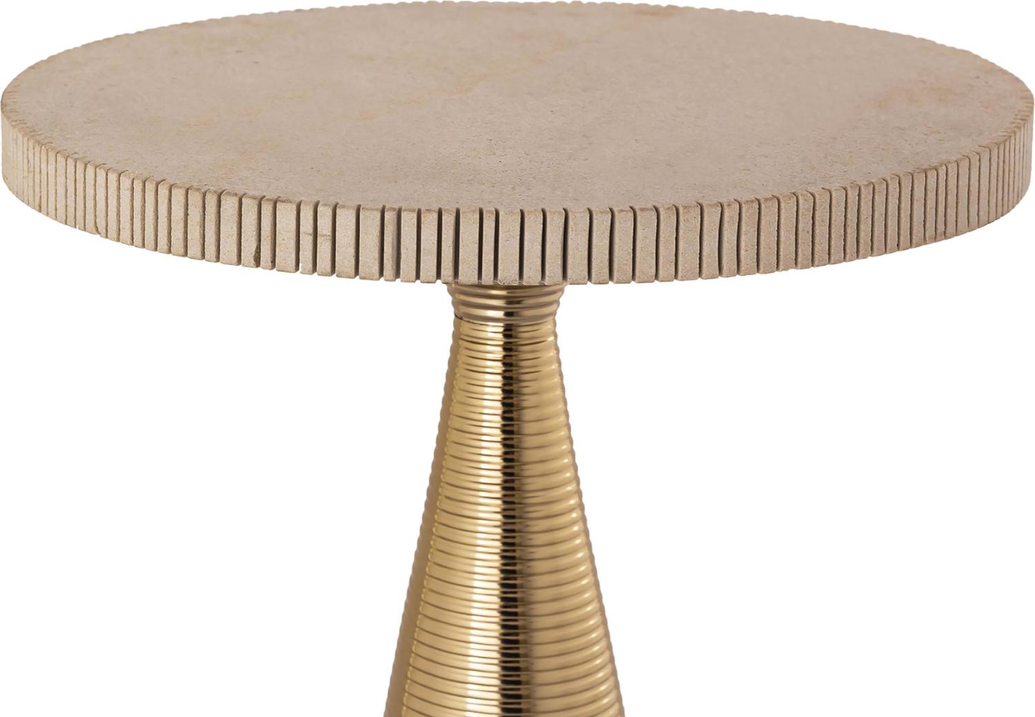 coffee table in store Tov Furniture Side Tables Gold,Natural Stone