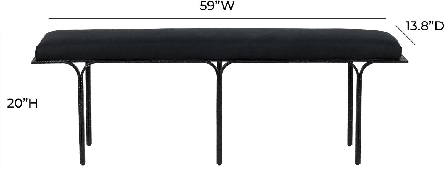 garden bench with storage ikea Tov Furniture Benches Black