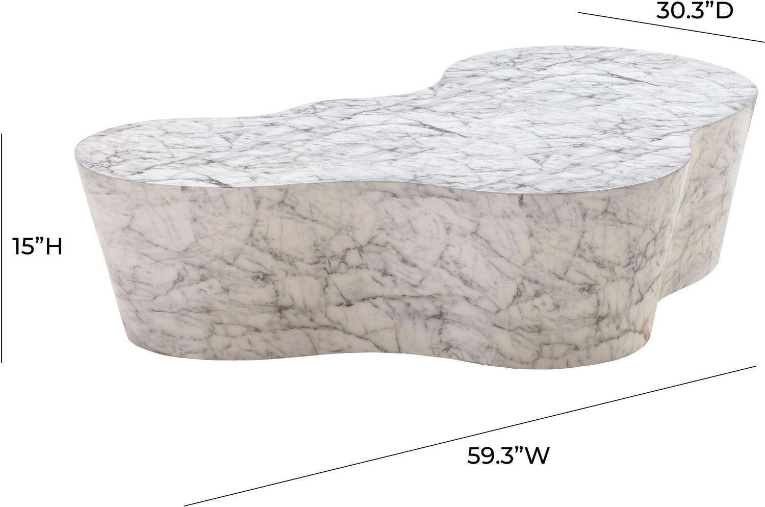 silver square coffee table Tov Furniture Coffee Tables White Marble