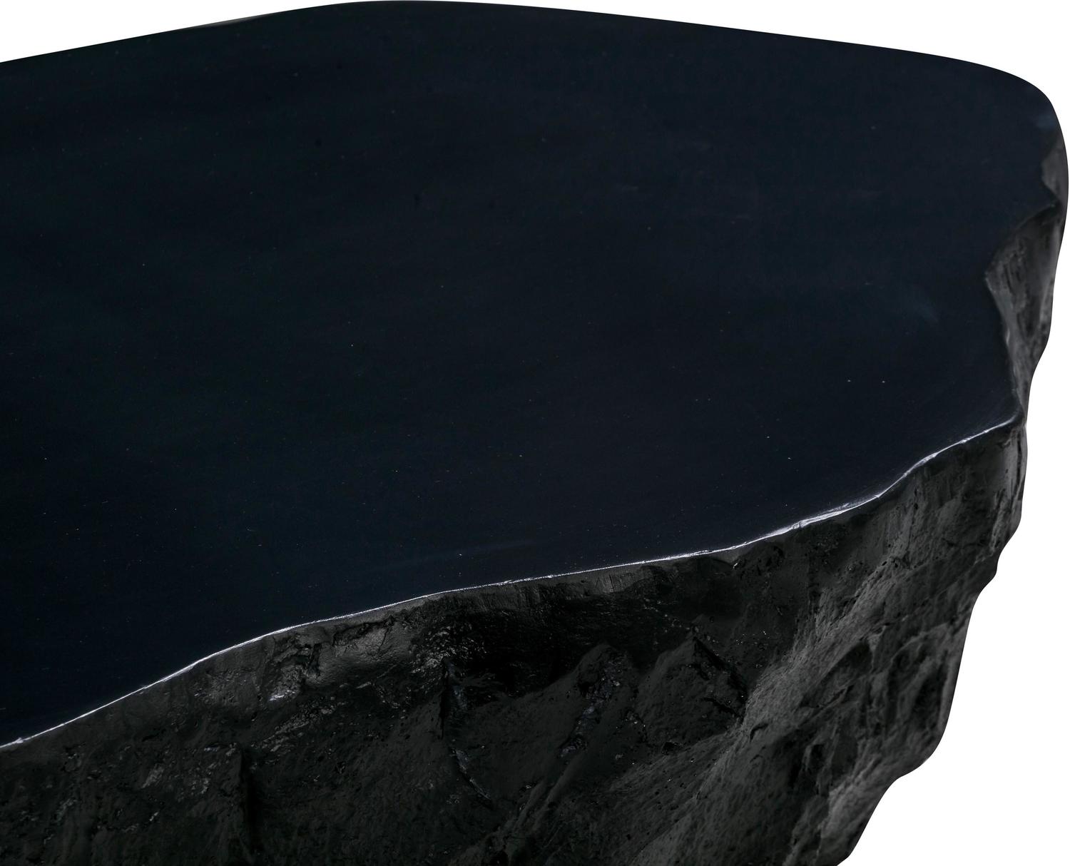 square metal side table Tov Furniture Coffee Tables Black