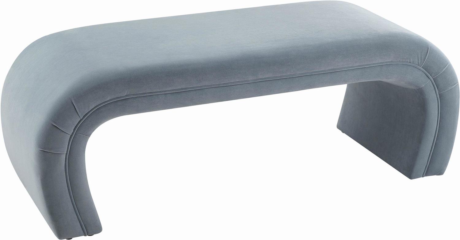 gray bench with shoe storage Tov Furniture Benches Sea Blue