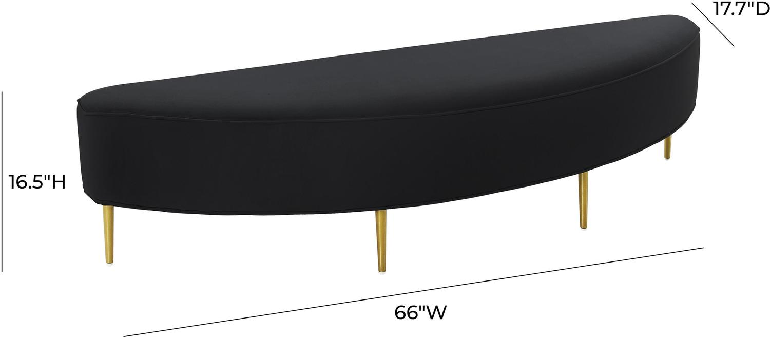 ottoman seat Tov Furniture Benches Black
