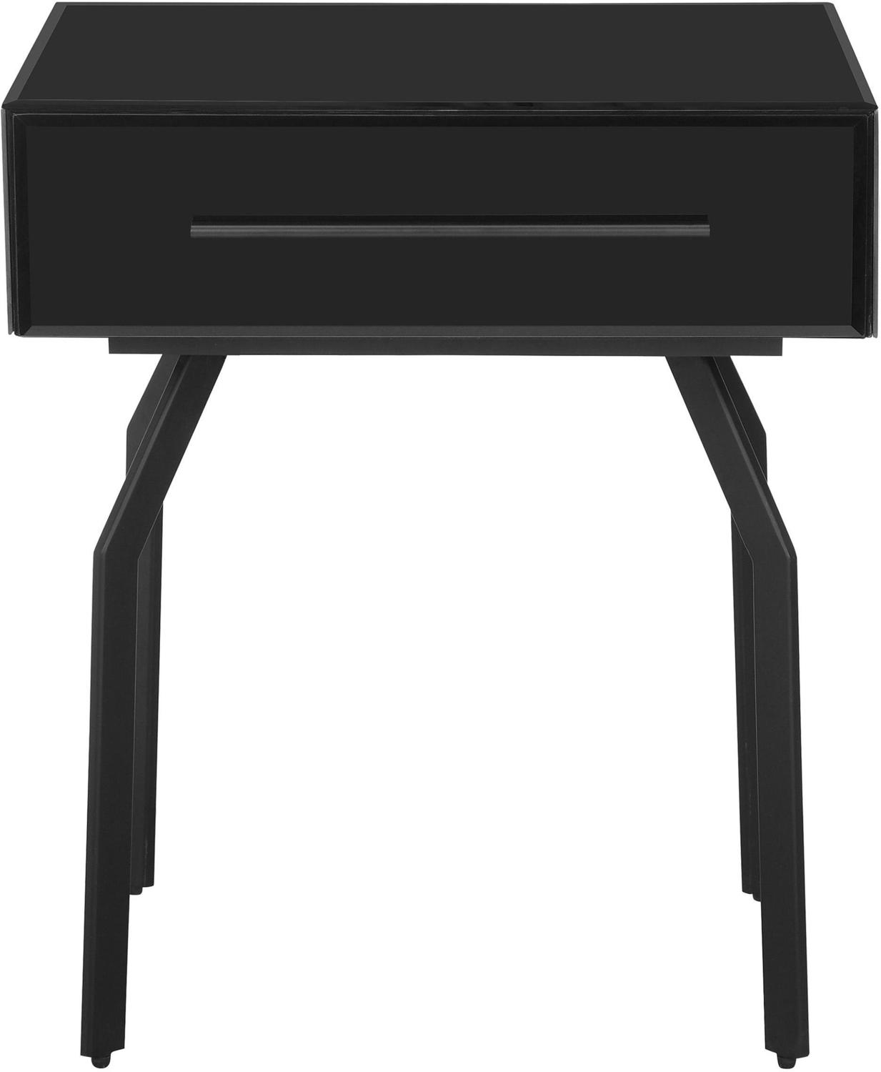 one drawer bedside table Tov Furniture Side Tables Black