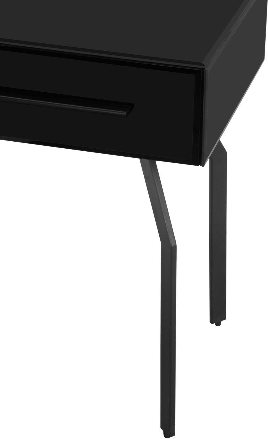 one drawer bedside table Tov Furniture Side Tables Black
