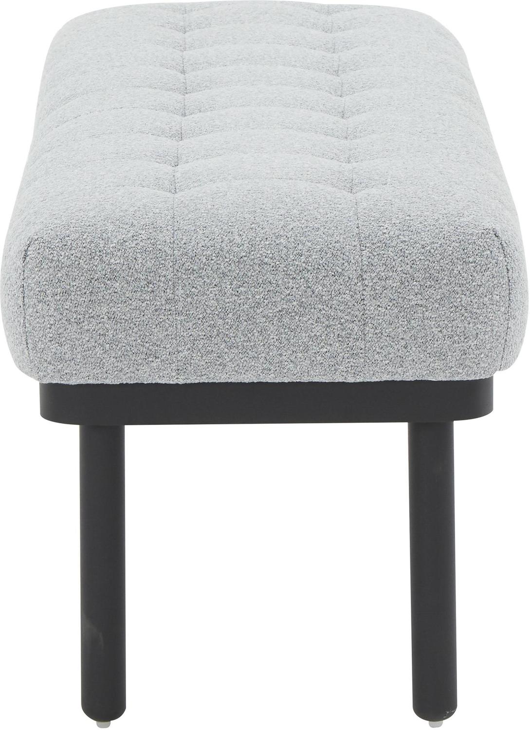 upholstered accent bench Tov Furniture Benches Grey
