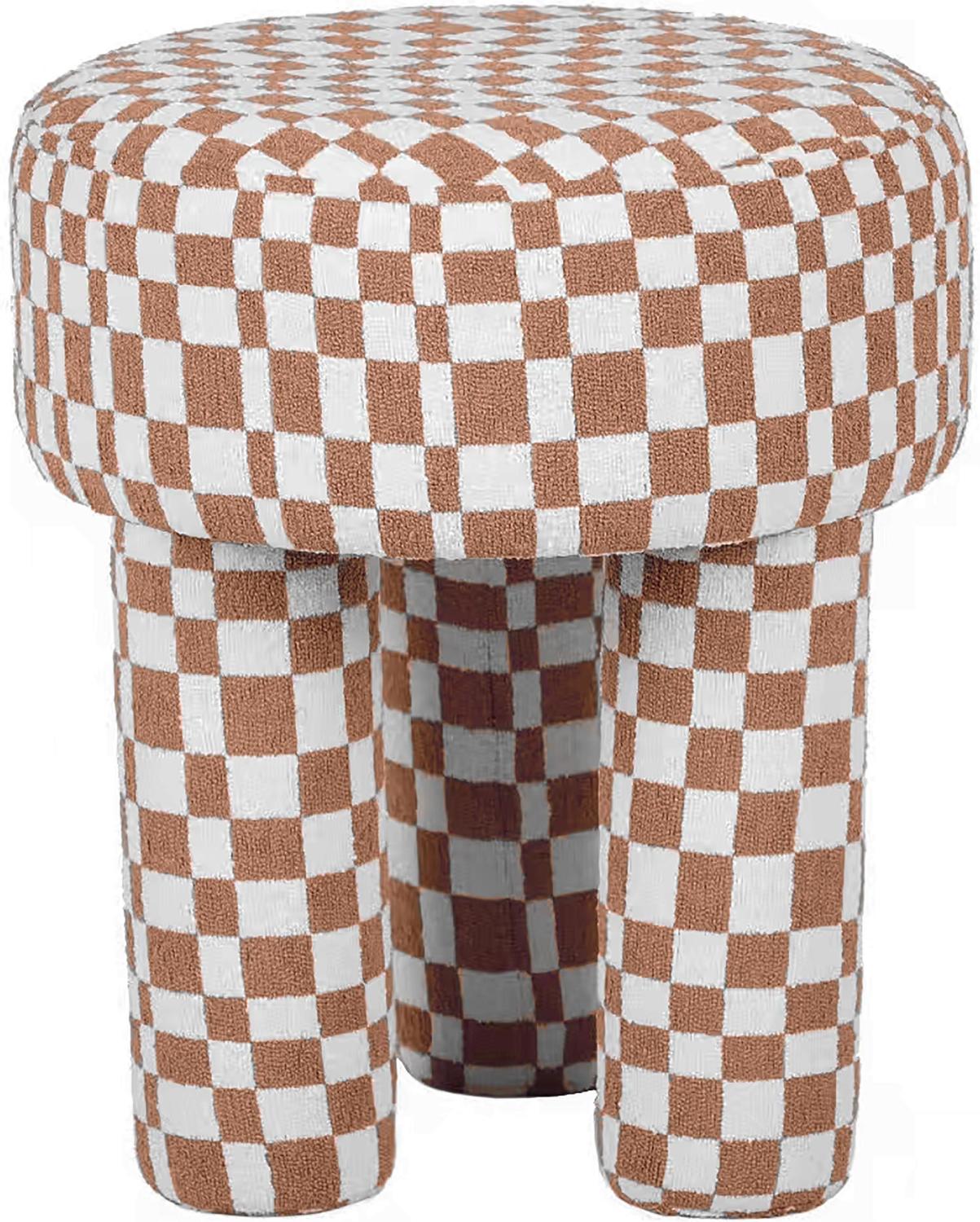 grey and gold accent chair Tov Furniture Ottomans Brown