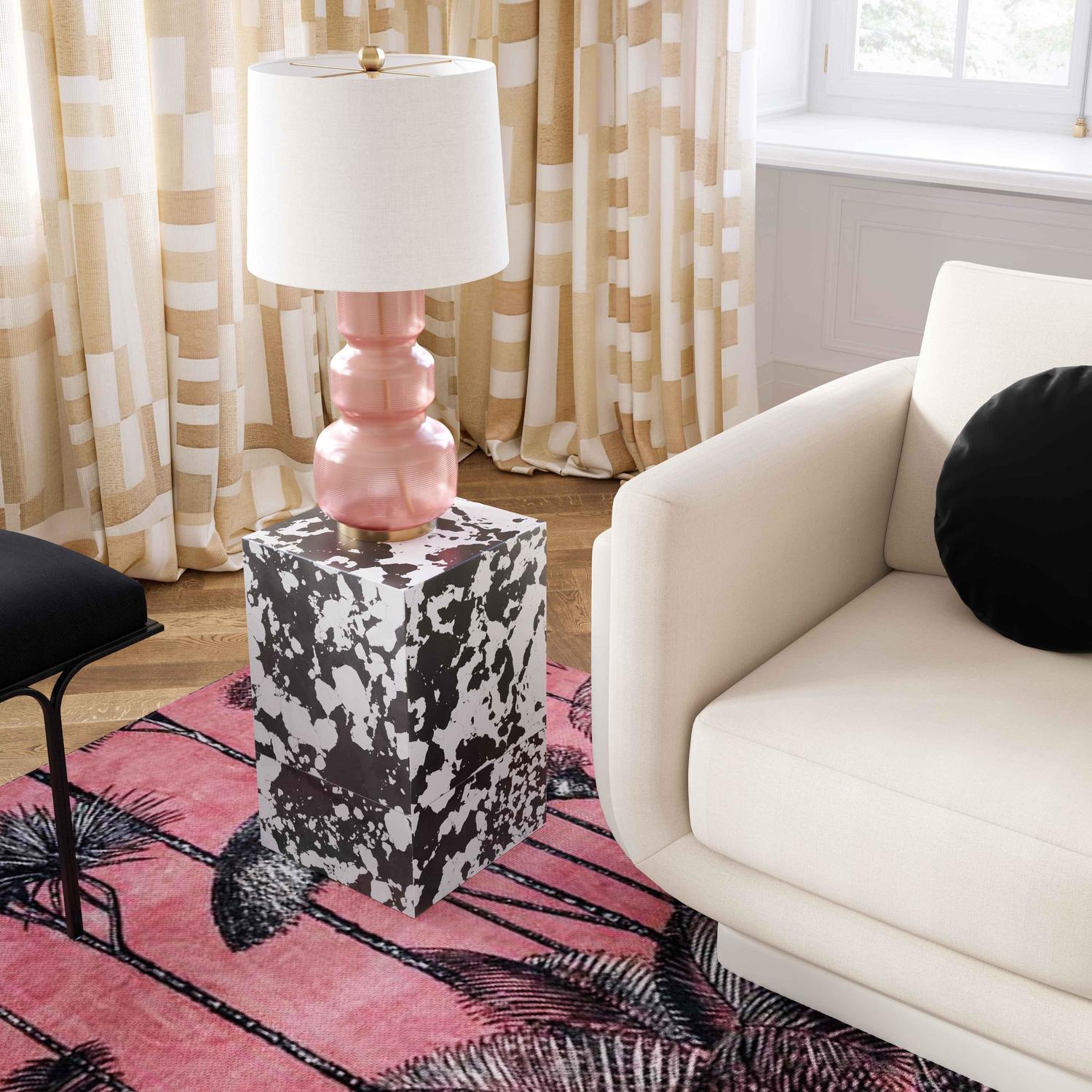 black shag carpet Tov Furniture Rugs Grey,Pink