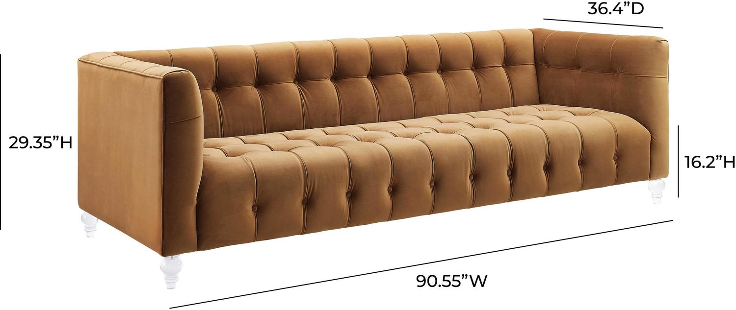 sectional couch turns into bed Tov Furniture Sofas Cognac