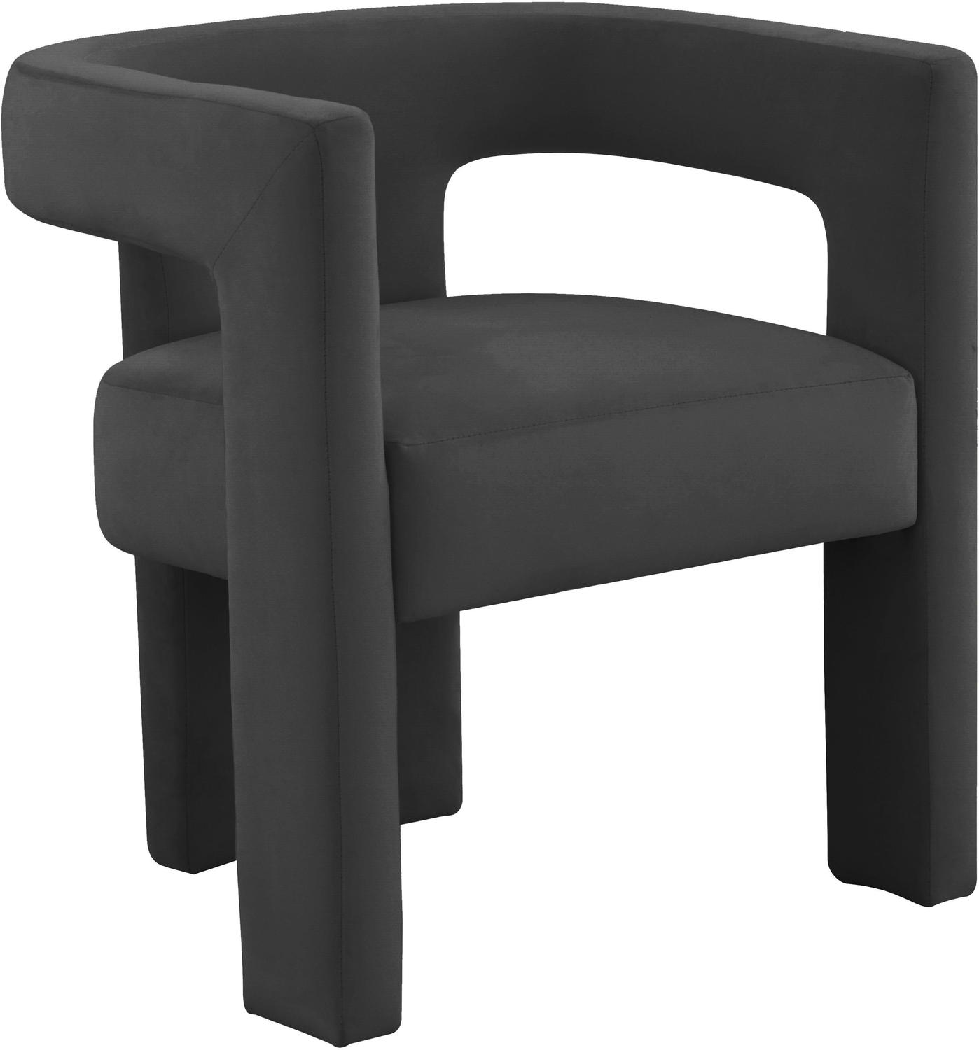 high back chaise lounge Tov Furniture Accent Chairs Black