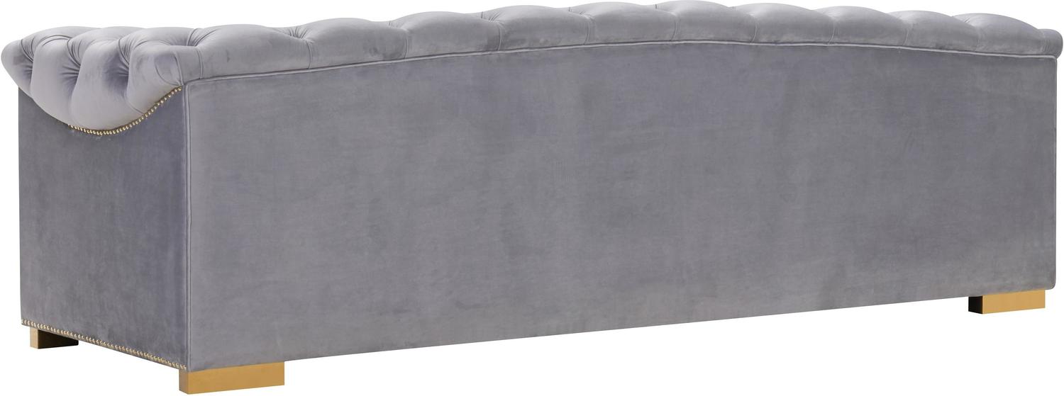 dark gray velvet sectional Tov Furniture Sofas Grey
