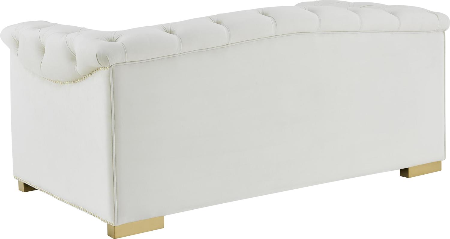 huge l couch Tov Furniture Loveseats Cream