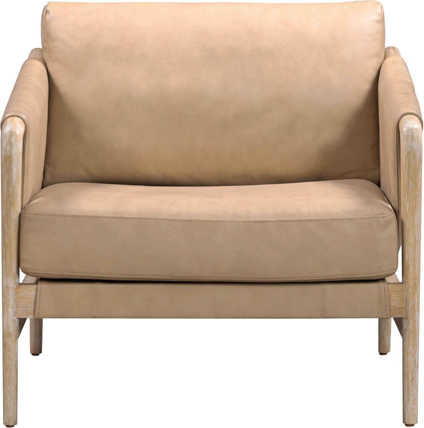 cream velvet chair Tov Furniture Accent Chairs Tan,White