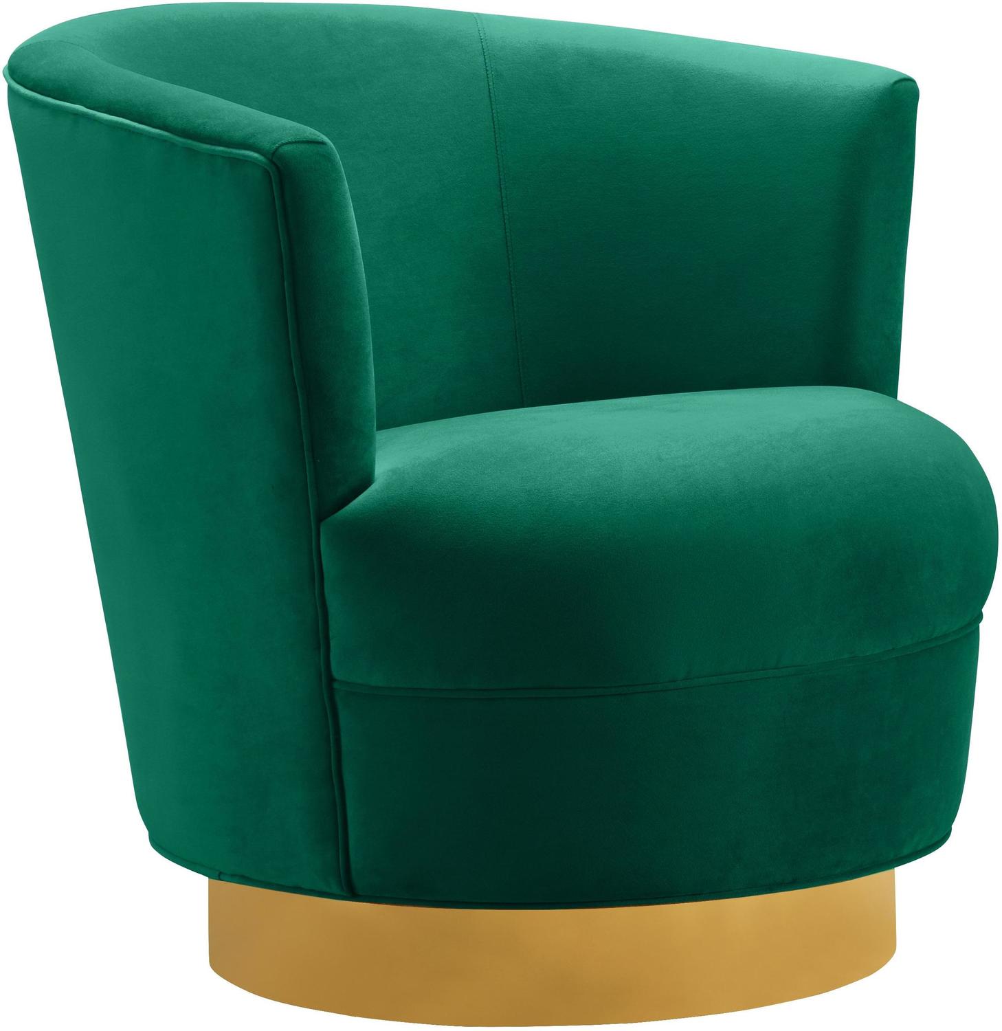best leather lounge chair with ottoman Tov Furniture Accent Chairs Green