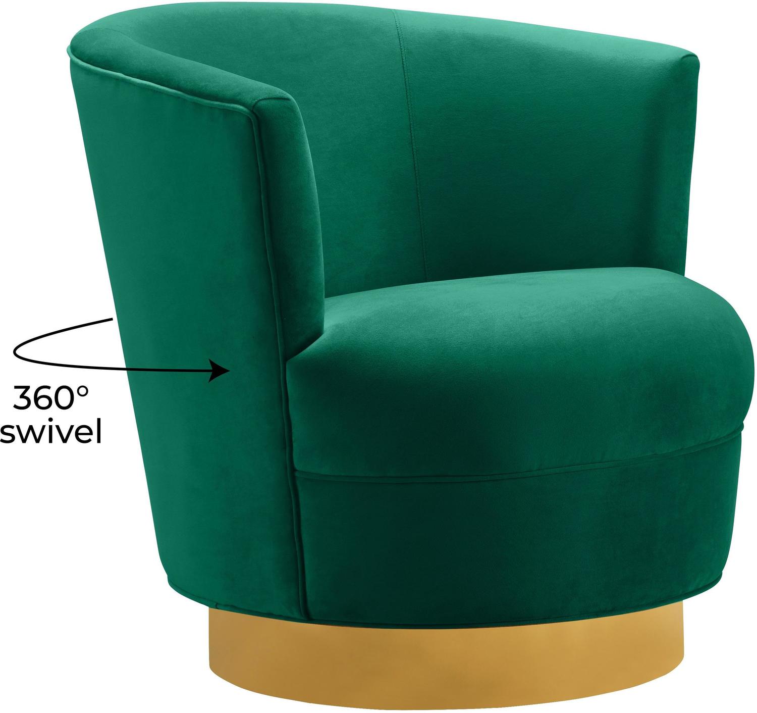 best leather lounge chair with ottoman Tov Furniture Accent Chairs Green