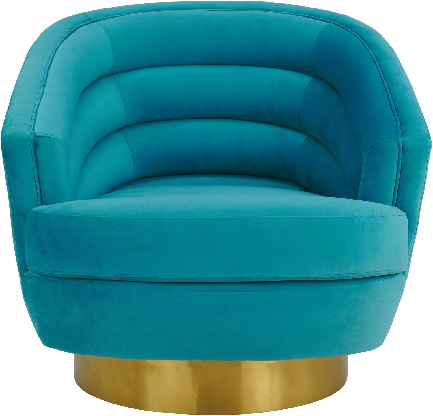 mid century living room chair Tov Furniture Accent Chairs Blue