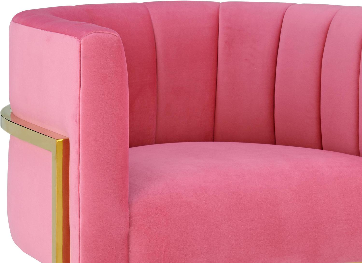 pink statement chair Tov Furniture Accent Chairs Pink