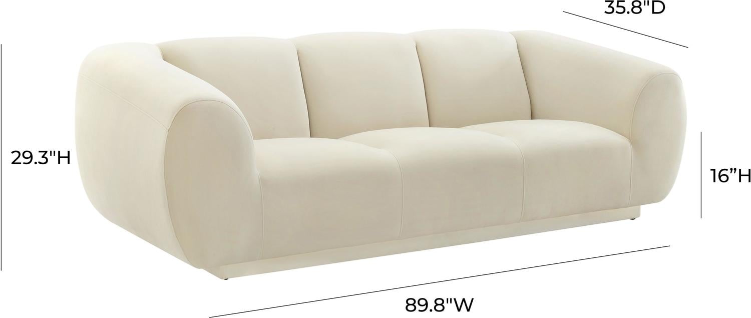 grey sleeper sectional with storage Tov Furniture Sofas Cream