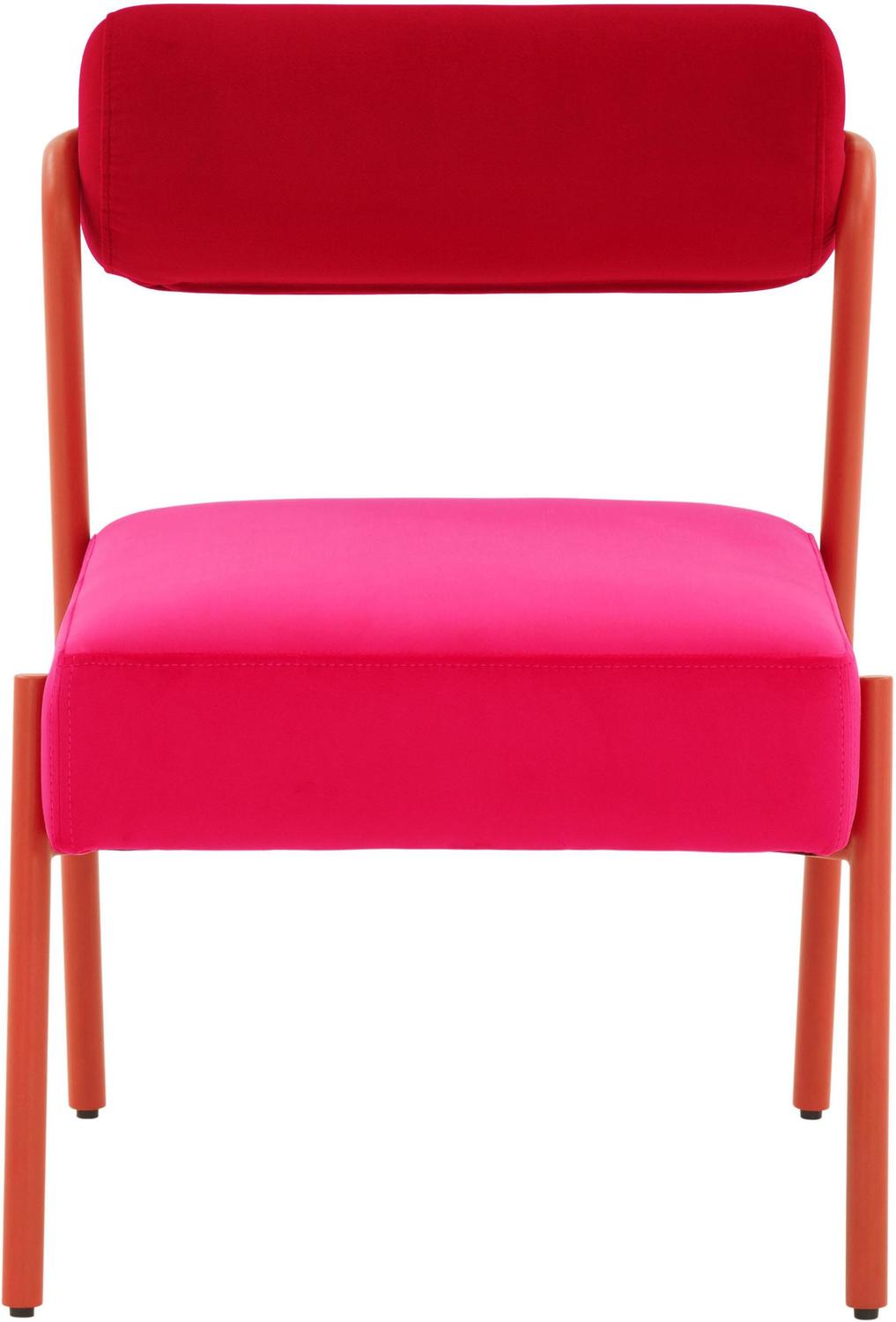 navy blue and white accent chair Tov Furniture Accent Chairs Pink
