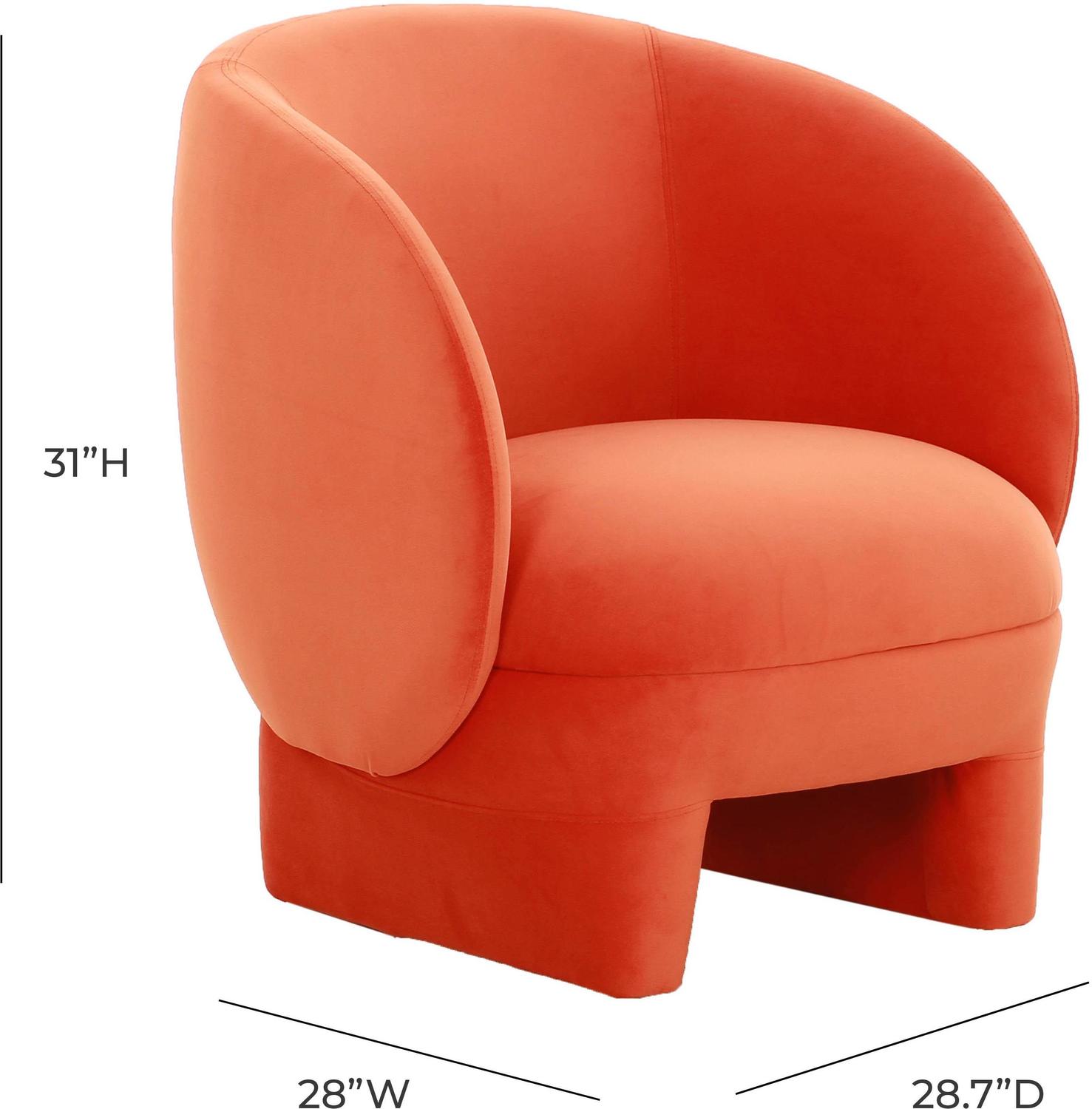 best accent armchairs Tov Furniture Accent Chairs Chairs Orange
