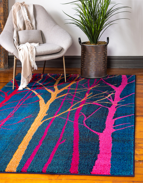 home decor rugs Unique Loom Area Rugs Blue Machine Made; 11x8