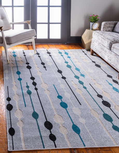 orange floor rug Unique Loom Area Rugs Gray Machine Made; 10x8