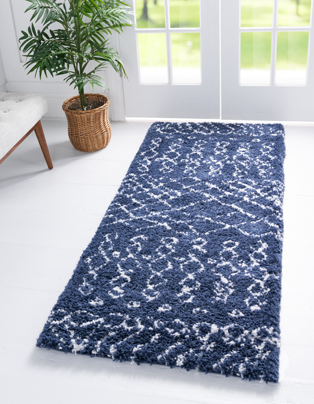 green area rug Unique Loom Area Rugs Navy Blue Machine Made; 10x2