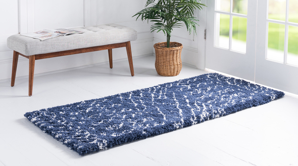 green area rug Unique Loom Area Rugs Navy Blue Machine Made; 10x2