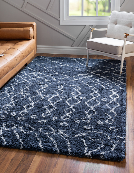 home depot cheap carpet Unique Loom Area Rugs Navy Blue Machine Made; 6x4
