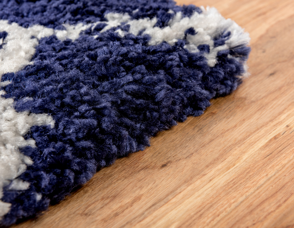 blue and white rug Unique Loom Area Rugs Navy Blue Machine Made; 12x9