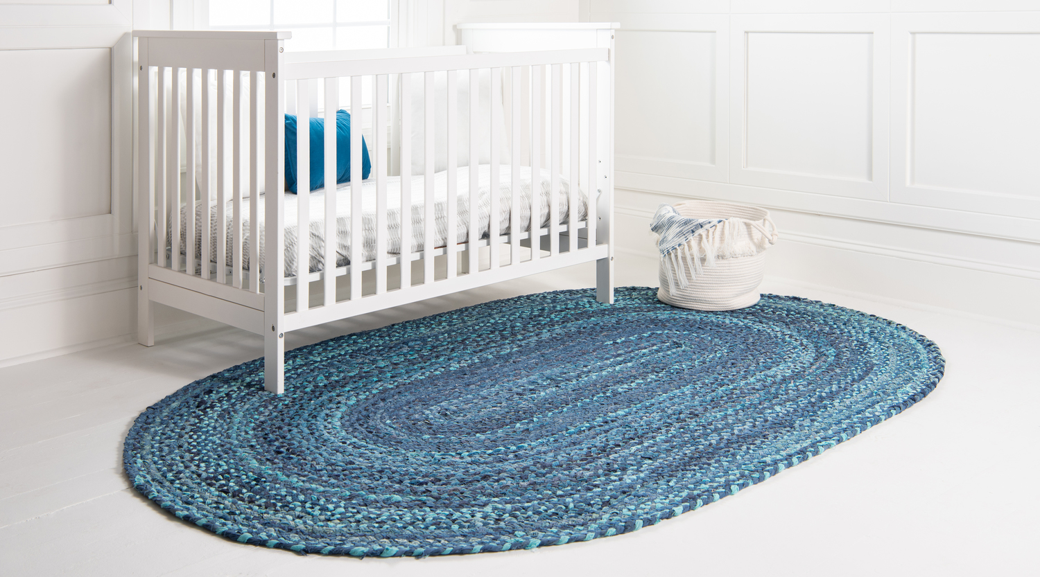 extra large area rugs Unique Loom Area Rugs Blue Hand Braided; 5x3