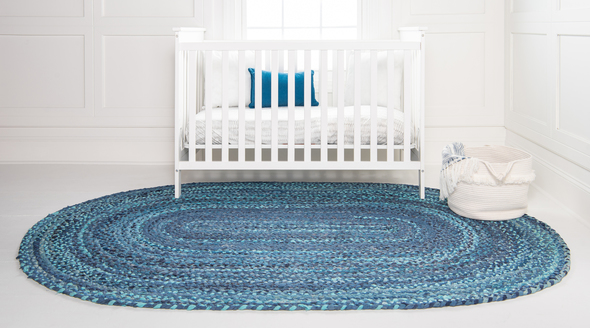 extra large area rugs Unique Loom Area Rugs Blue Hand Braided; 5x3