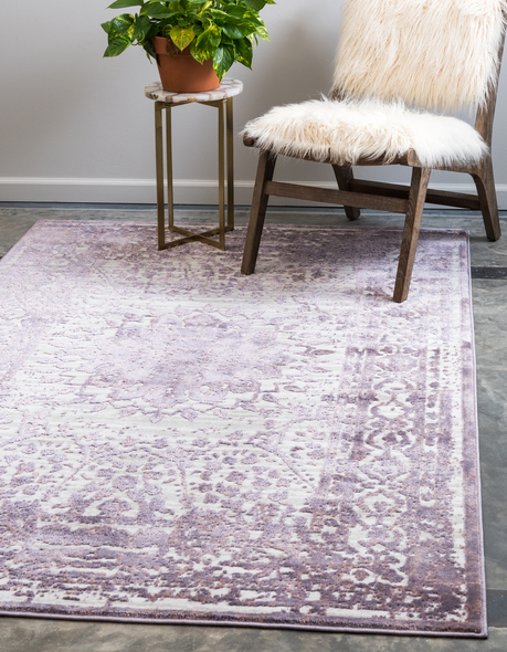 blue carpet for living room Unique Loom Area Rugs Violet Machine Made; 3x2