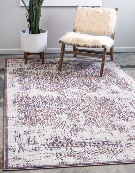 gray living room carpet Unique Loom Area Rugs Violet Machine Made; 8x5