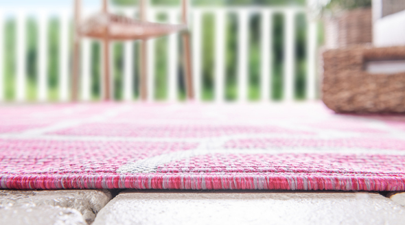 floor carpet mat Unique Loom Area Rugs Pink Machine Made; 12x9