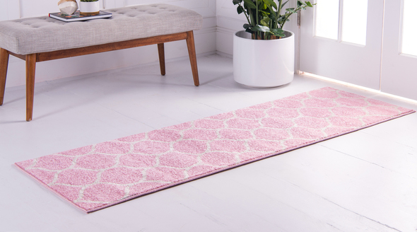 rug brand Unique Loom Area Rugs Pink Machine Made; 13x2