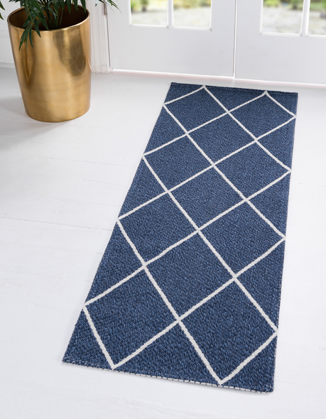stores that sell area rugs near me Unique Loom Area Rugs Navy Blue/Ivory Machine Made; 6x2