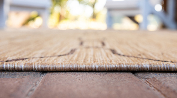 14 x 18 rug Unique Loom Area Rugs Tan/Brown Machine Made; 11x8