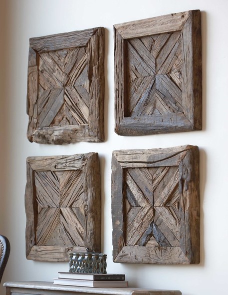 decorative floor mirror Uttermost Wall Art Reclaimed, Rustic Pine Wood Featuring Naturally Weathered Knots And Imperfections. True To Salvaged Material, Each Piece Will Vary In Size. Reclaimed Wood Is Restored From A Previous Life As Old Doors, Railroad Ties, Etc, And Features Old Nail Holes, Mineral Staining, And Natural Imperfections. Note That Solid Wood Will Continue To Move With Temperature And Humidity Changes, Which Can Result In Small Cracks And Uneven Surfaces, Adding To Its Authenticity And Character. Sold Individually. NA
