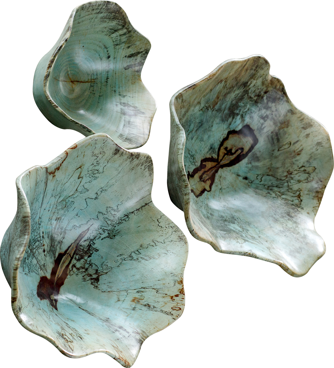 large floral canvas wall art Uttermost Wall Art This Set Of Three Wood Wall Art Features Naturally Spalted Tamarind Wood, Finished In A Soft Blue-green. Because Each Is Individually Handcrafted, Sizes May Vary. Cracks And Variations In The Grain Are Natural To This Type Of Wood.