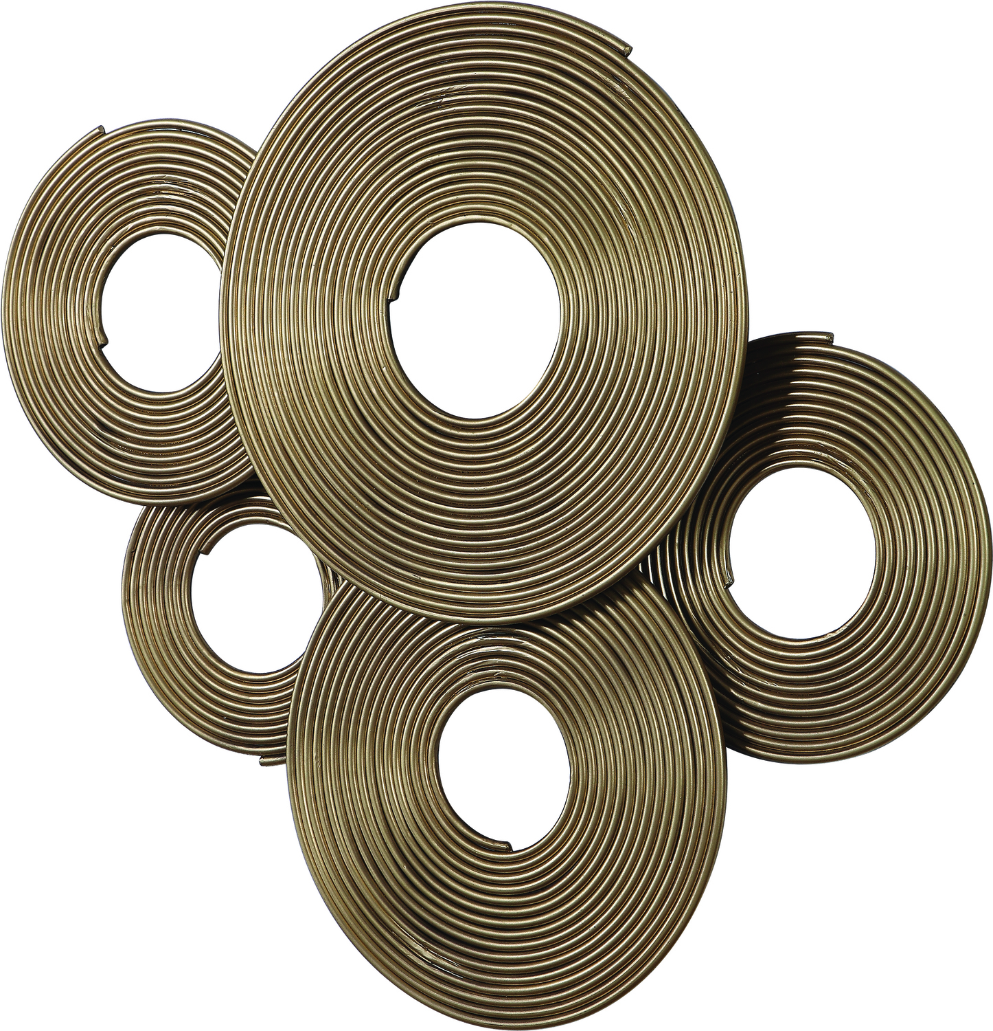 room wall drawing Uttermost Metal Wall Art A 3-dimensional Layering Of Spiraled Iron Rings Featuring A Soft Gold Finish. May Be Hung Three Ways.