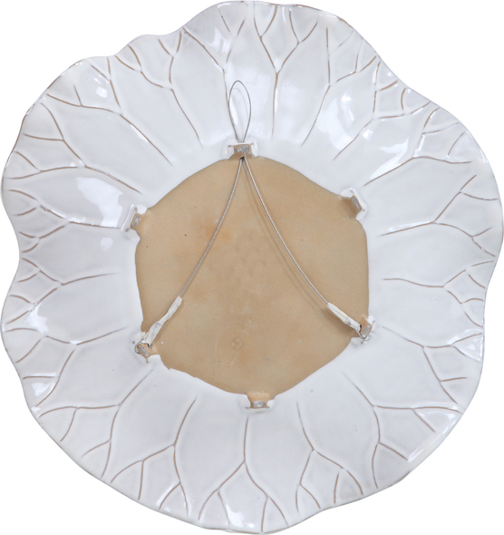 vintage butterfly wall art Uttermost Ceramic Wall Decor Wall Art A Trio Of Ceramic Flowers With Detailed Veining, Glazed In A Fresh White Tone. May Be Hung On Wall Or Used As Tabletop Accessory. Sizes: Sm-11x3x11, Med-15x3x15, Lg-18x4x18
