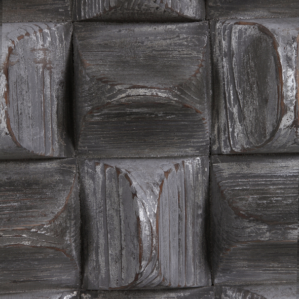 framed art work Uttermost Wood Wall Décor A Contemporary Take On Rustic Decor, This Wood Wall Panel Features 3-dimensional Scooped Fir Wood Blocks With A Distressed, Aged Gray Wash And Silver Highlights.