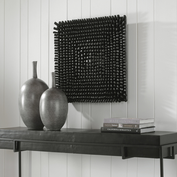 full wall pictures Uttermost Wood Wall Panel Creating The Feel Of Modern Coastal Living, This Beech Wood Wall Panel Features A Satin Black Finish, Adding A Stylish And Edgy Look To Any Space.