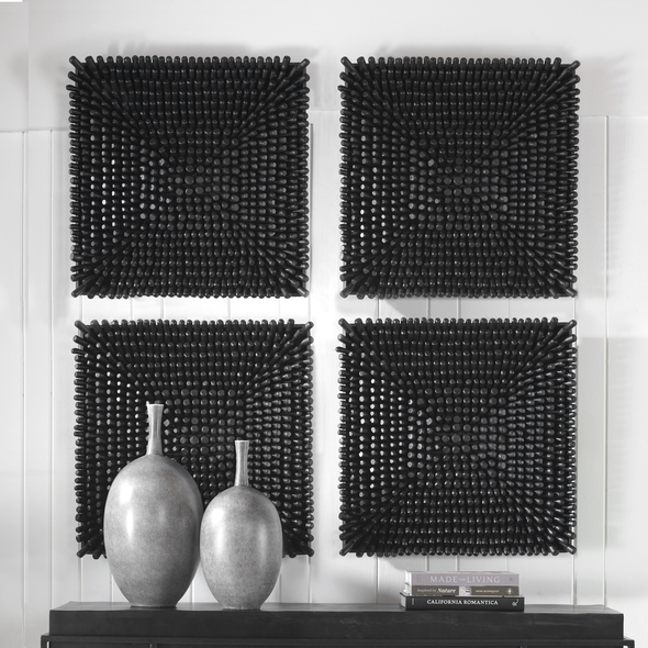 full wall pictures Uttermost Wood Wall Panel Creating The Feel Of Modern Coastal Living, This Beech Wood Wall Panel Features A Satin Black Finish, Adding A Stylish And Edgy Look To Any Space.