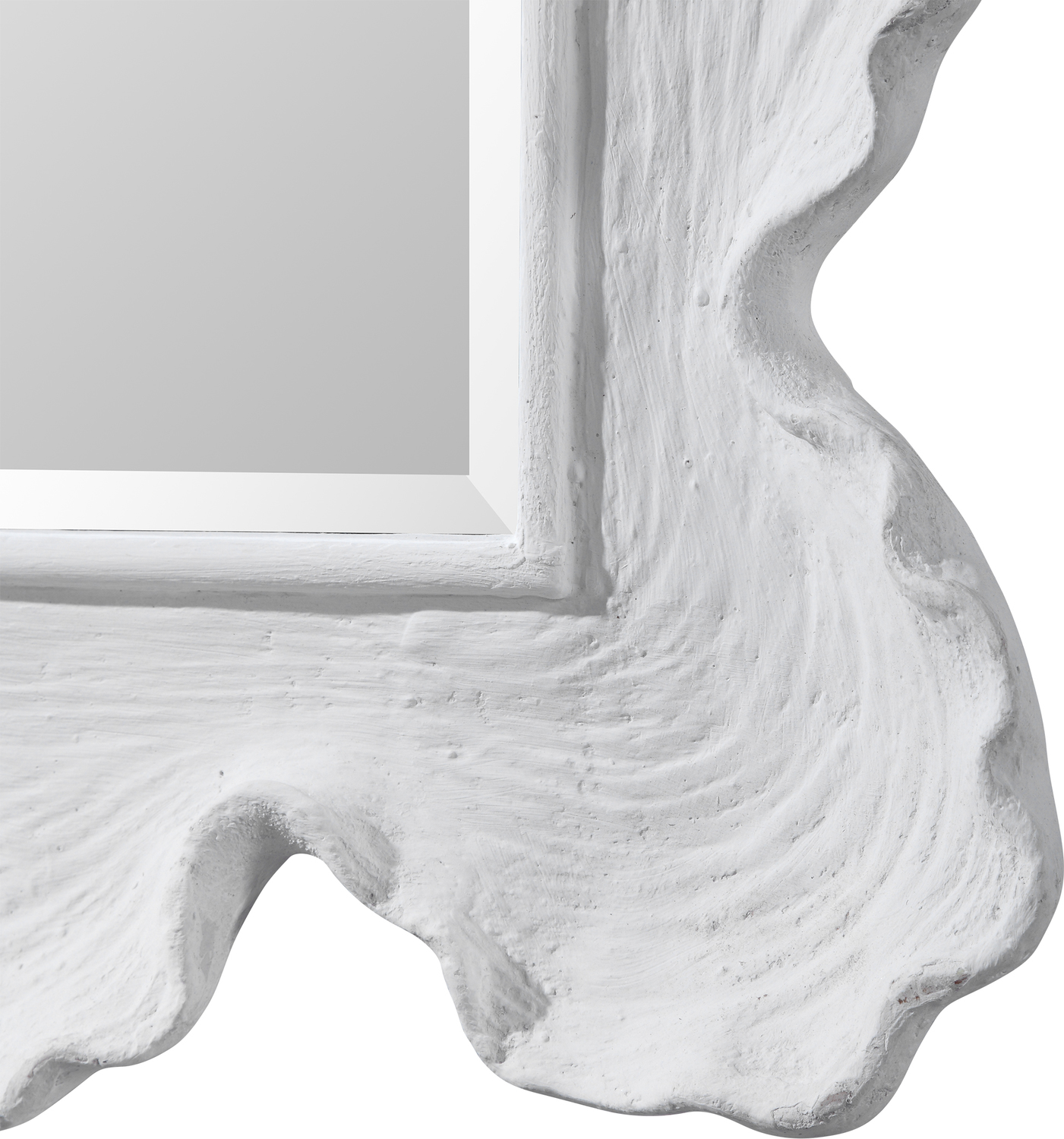 modern mirror design for bathroom Uttermost Coastal Mirror Reminiscent Of White Coral, This Mirror Showcases A Contemporary Coastal Design. The Organic Shaped Frame Is Finished In Matte White With Noticeable Waves And Texture. May Be Hung Horizontal Or Vertical.