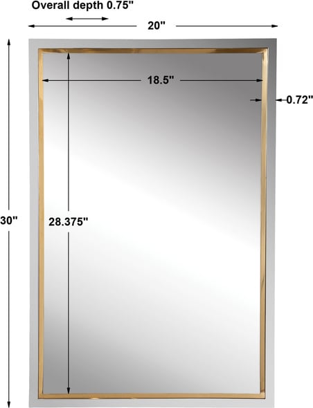 diamond shape mirror wall decor Uttermost Chrome Vanity Mirror Contemporary In Style, This Simple Vanity Mirror Showcases A Sleek Stainless Steel Frame In A Two-tone Plated Polished Chrome For The Slightly Larger Outer Frame, And Plated Polished Gold Finish For The Petite Inner Frame. May Be Hung Horizontal Or Vertical.
