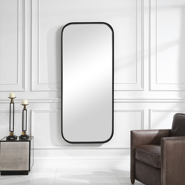 light wood mirror frame Uttermost Black Tall Iron Mirror Simple Yet Stylish, This Mirror Features A Forged Iron Frame Finished In Classic Satin Black For A Sleek, Contemporary Feel. May Be Hung Horizontal Or Vertical.