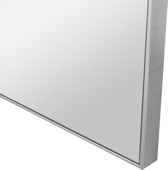 modern silver mirror Uttermost Modern Silver Square Mirror Sleek And Sophisticated, This Square Mirror Features A Clean And Simple Frame Finished In Brushed Silver. Perfect For Grouping Multiples Together To Create A Striking Wall Installation.