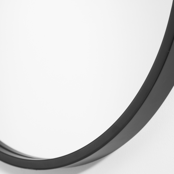 brown accent mirror Uttermost Oval Mirror This Iron Oval Features A Sleek Satin Black Finish And Linear Details. May Be Hung Horizontal Or Vertical.